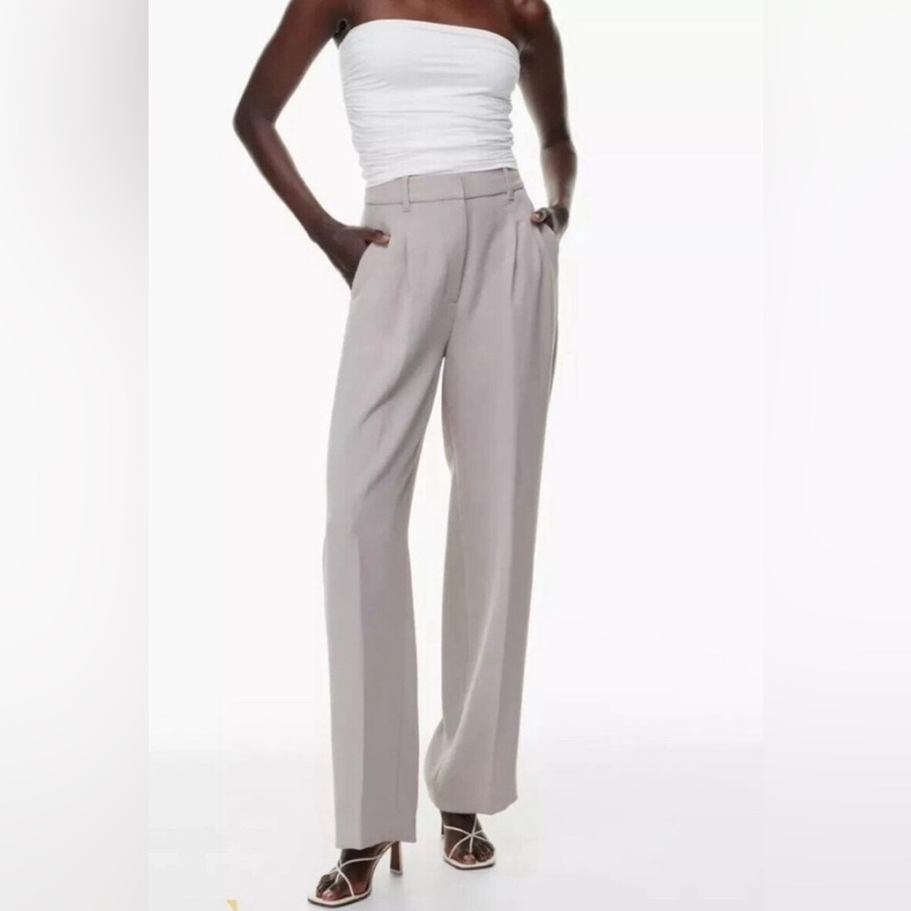 Aritzia Wilfred Effortless Gray Pants